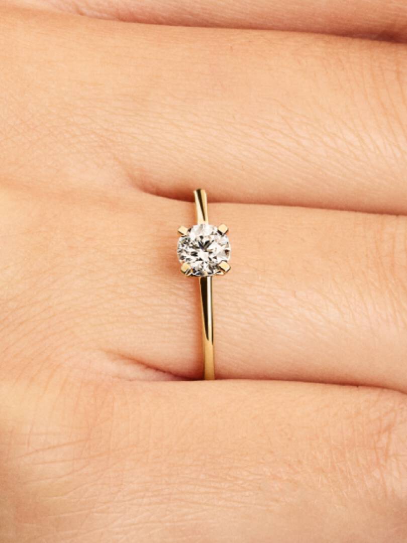 Pandora Era Lab-Grown Diamond Ring 0.50 ct TW, 14k gold