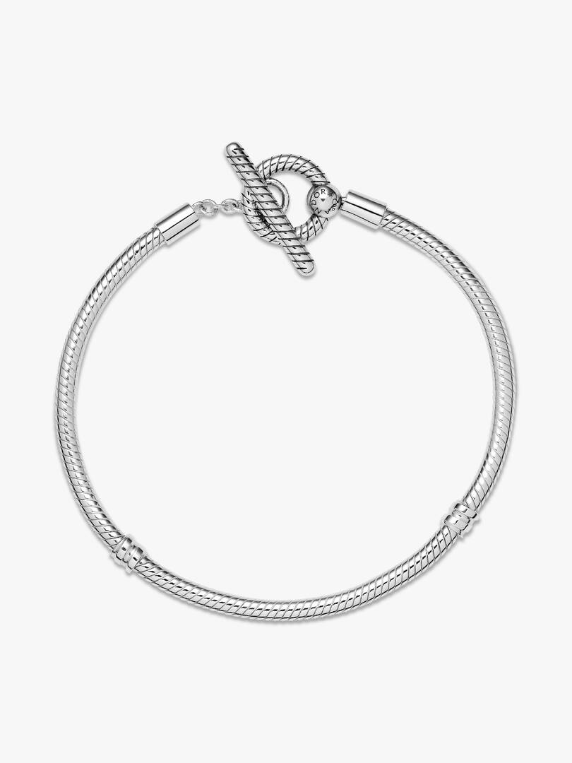 FINAL SALE - Pandora Moments T-Bar Snake Chain Bracelet Sterling silver