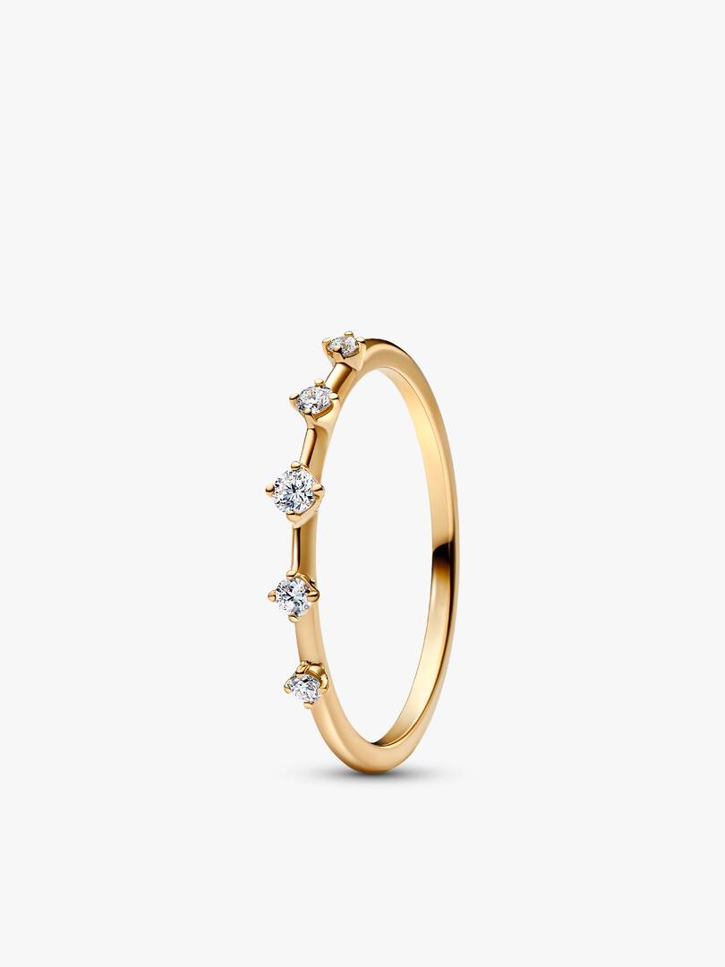 Lab-Grown Diamond Station Earring and Ring Set 2 Quantity