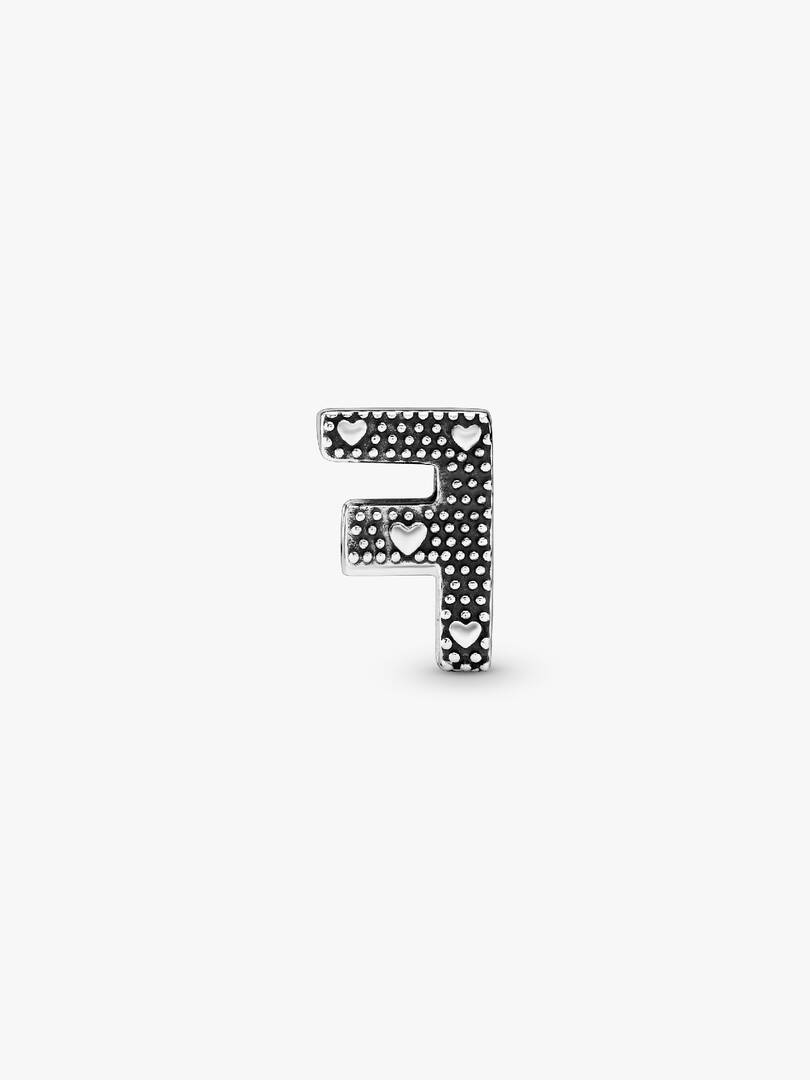 Letter F Alphabet Charm Sterling silver