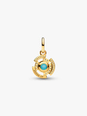 Marvel Iron Man Arc Reactor Dangle Charm 14k gold plating