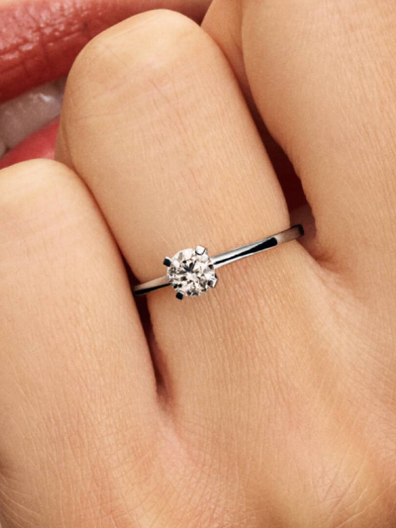 Pandora Era Lab-Grown Diamond Ring 0.50 ct TW, 14k white gold