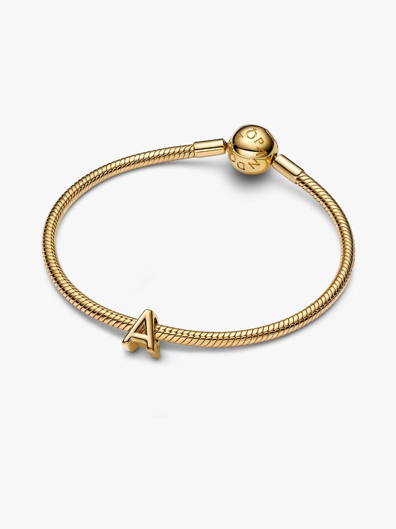 Letter A Alphabet Charm 14k gold plating