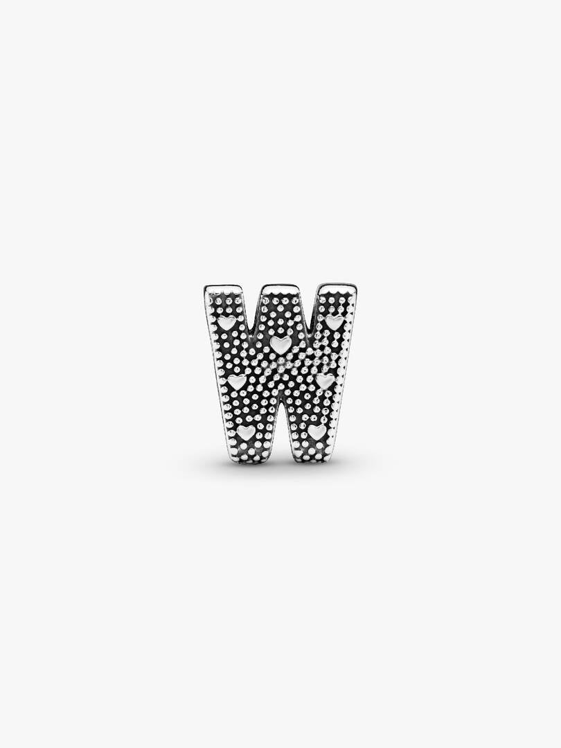 Letter W Alphabet Charm Sterling silver