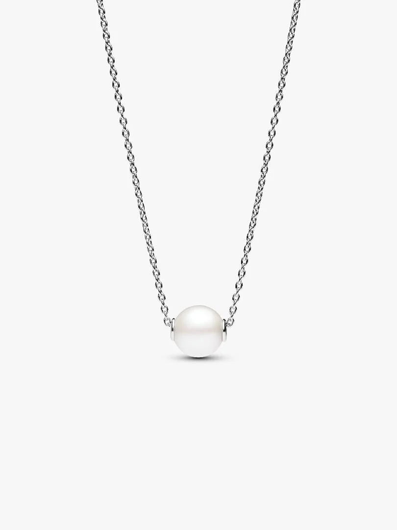 Treated Freshwater Cultured Pearl Collier Necklace Sterling silver