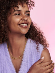 FINAL SALE - Pandora ME Double Link Chain Necklace 14k gold plating