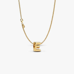 Letter E Charm Necklace 2 Quantity
