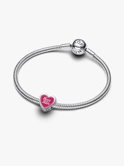 Boss Babe Heart Charm Sterling silver