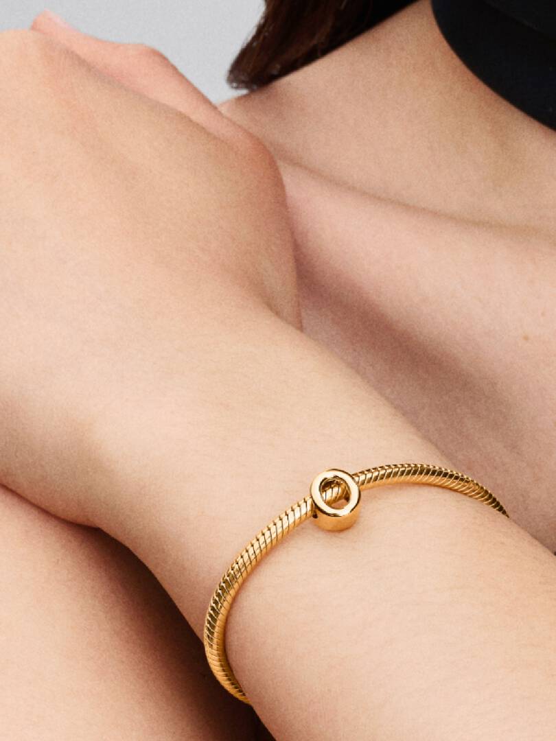 Letter O Alphabet Charm 14k gold plating