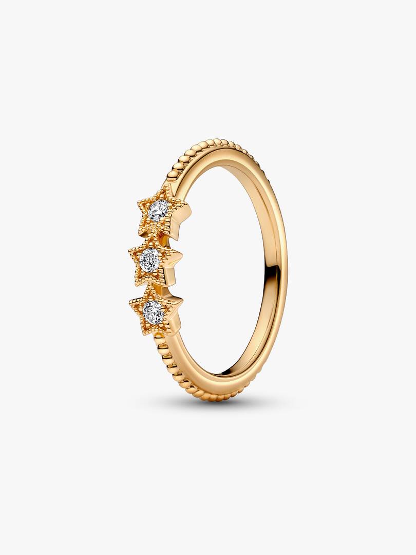 FINAL SALE - Celestial Stars Ring 14k gold plating