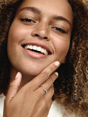 Sparkling Wave Ring Sterling silver
