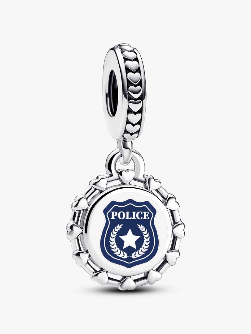 Police Dangle Charm Sterling silver