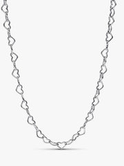 Linked Hearts Collier Necklace Sterling silver