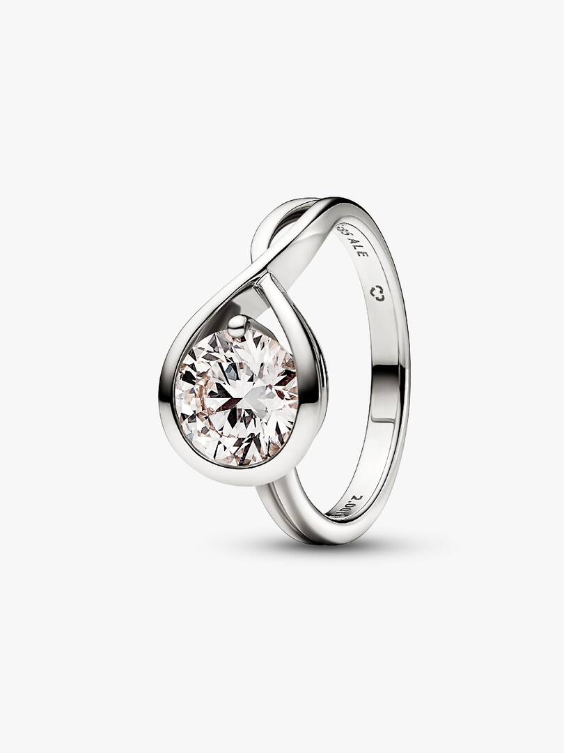 FINAL SALE - Pandora Infinite 14k White Gold Lab-grown Diamond Ring 2.00 ct TW, 14k white gold