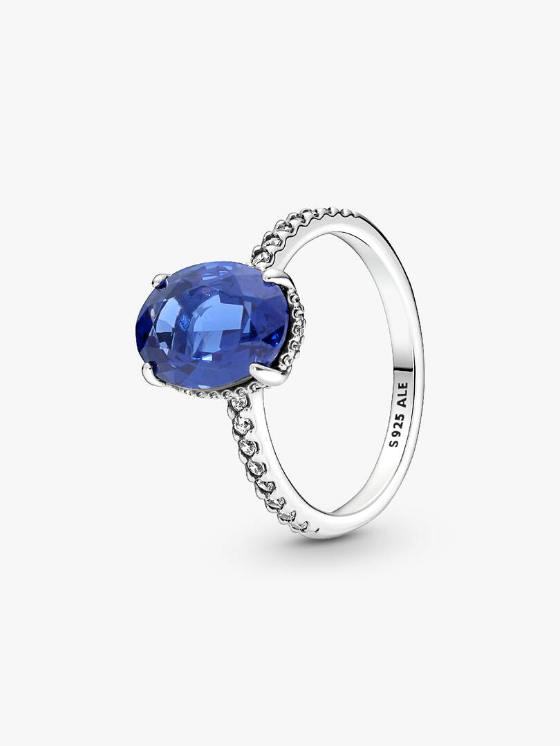FINAL SALE - Sparkling Statement Halo Ring Sterling silver