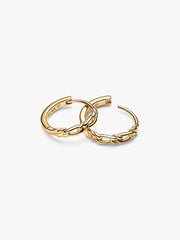Pandora Era Figaro Hoop Earrings 14k gold