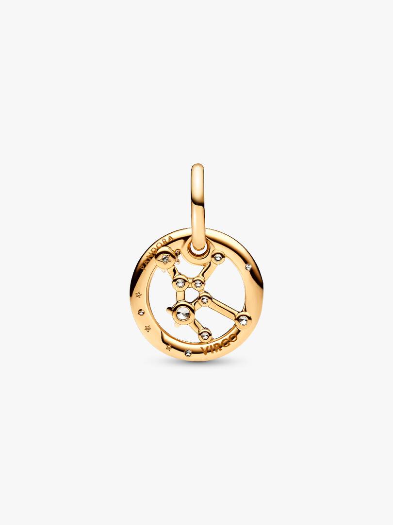 Virgo Zodiac Dangle Charm 14k gold plating
