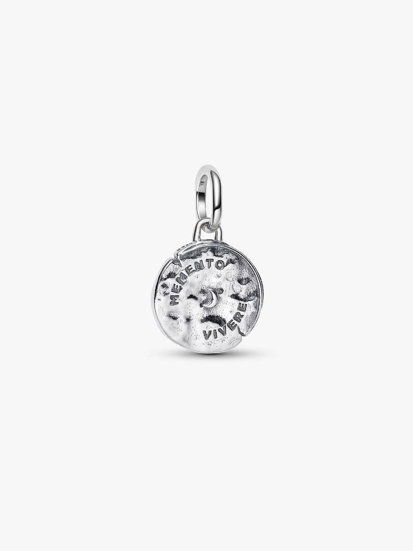 Infinity Snake Medallion Charm Sterling silver