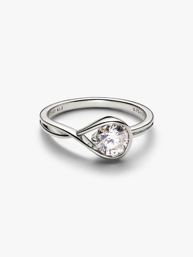 FINAL SALE - Pandora Infinite 14k White Gold Lab-grown Diamond Ring 0.75 ct TW, 14k white gold