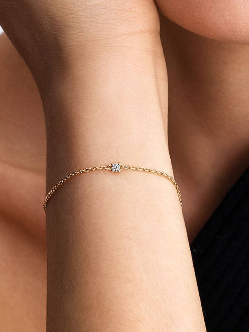 Pandora Era Lab-Grown Diamond Bracelet 0.05 ct TW, 14k gold