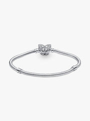 Pandora Moments Butterfly Clasp Snake Chain Bracelet Sterling silver