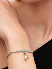 Hourglass Dangle Charm Sterling silver